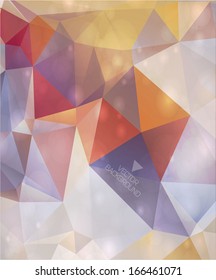 Abstract modern background with polygons.