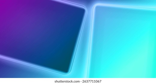 Abstract modern background with purple  blue and turquoise with dynamic shiny shape