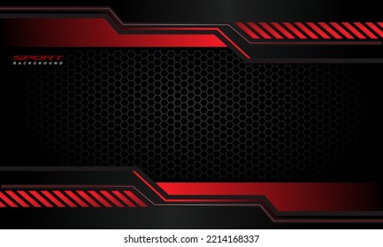 Abstract modern background with red and black color. Perfect for business or sport.