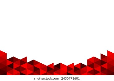 Fondo moderno abstracto con forma geométrica roja. Ilustración vectorial