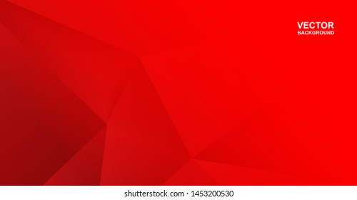 Abstract .Modern background. Red polygon background. vector.