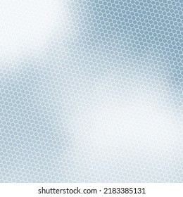 Abstract Modern Background with Retro Hexagon Halftone Element and Gradient Blue Color