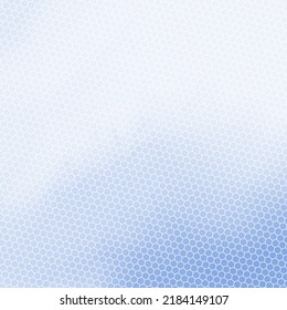 Abstract Modern Background with Retro Hexagon Halftone Element and Gradient Blue Color