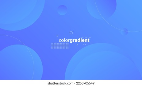 Abstract Modern Background with Retro Memphis Motion Round Circle Lines Element and Yellow Orange Gradient Color