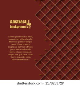Abstract modern background with rhombus and dots. Eps10 Vector illustration