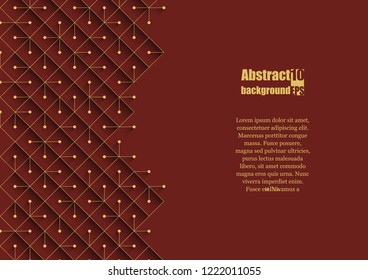 Abstract modern background with rhombus and dots. Eps10 Vector illustration