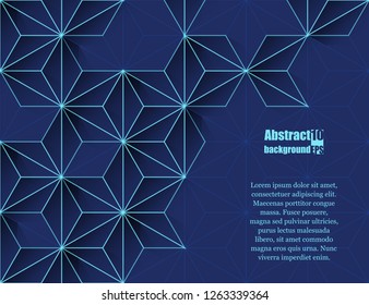 Abstract modern background with rhombus and dots. Eps10 Vector illustration
