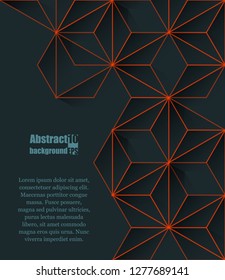Abstract modern background with rhombus and dots. Eps10 Vector illustration