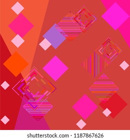 Abstract modern background with rhombus Vector illustration