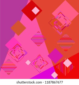 Abstract modern background with rhombus Vector illustration