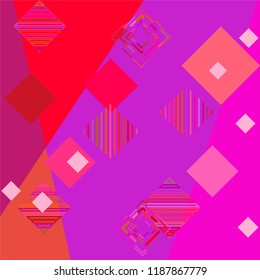 Abstract modern background with rhombus Vector illustration