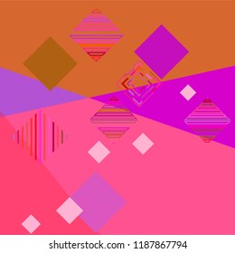 Abstract modern background with rhombus Vector illustration