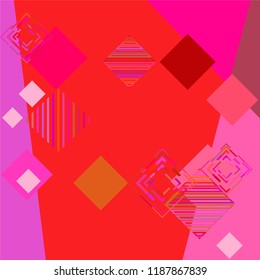 Abstract modern background with rhombus Vector illustration