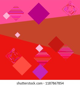 Abstract modern background with rhombus Vector illustration