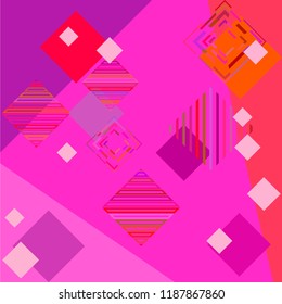 Abstract modern background with rhombus Vector illustration