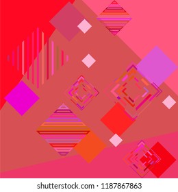 Abstract modern background with rhombus Vector illustration