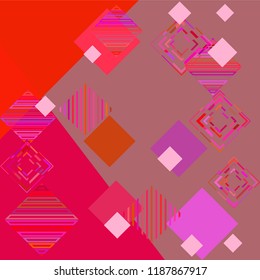 Abstract modern background with rhombus Vector illustration