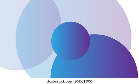 Abstract Modern Background with Round Element and Blue Gradient Color