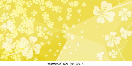 Abstract modern background with shamrock pattern. Vector clip art.