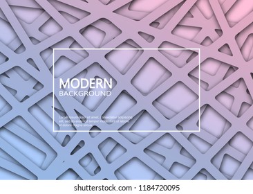 Abstract modern background - shape with rounded corners. Vector