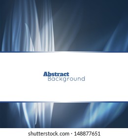 Abstract modern background with shining waves. Vector for your business presentation