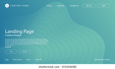 Resumen de fondo moderno con degradado de color azul claro sencillo para la página de inicio del sitio web