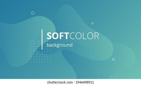 Abstract Modern Background with Soft Blue Color and Fluid Liquid Element
