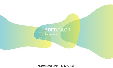 Resumen Fondo moderno con fluido suave de color amarillo verde, elemento líquido