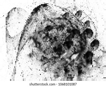 Abstract modern background. Spotted halftone effect. Vector clip art