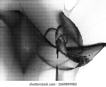 Abstract modern background. Spotted halftone effect. Vector clip art