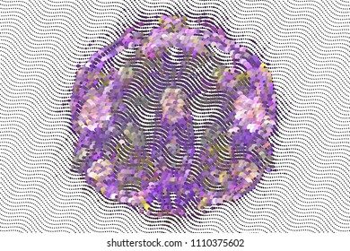 Abstract modern background. Spotted halftone effect. Dots, circles. Vector clip art