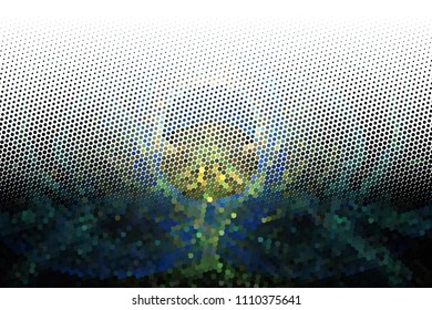 Abstract modern background. Spotted halftone effect. Dots, circles. Vector clip art