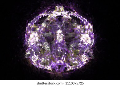 Abstract modern background. Spotted halftone effect. Dots, circles. Vector clip art
