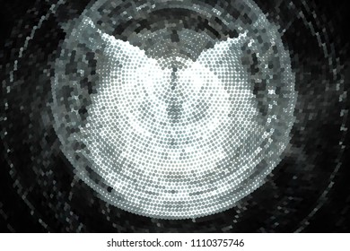 Abstract modern background. Spotted halftone effect. Dots, circles. Vector clip art