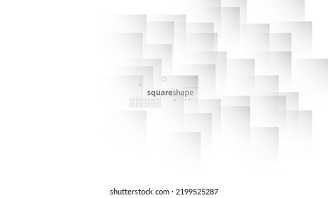 Abstract Modern Background with Squares White Gray Gradient Color