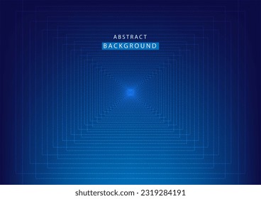 Resumen de la tecnología de fondo moderna. Resumen de la línea de alta tecnología. Tecnología conceptual, innovación, big data, Ai, red, negocios, online, financiero, presentación. Azul