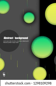 Abstract modern background with textured circles. Eps10 Vector illustration