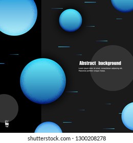 Abstract modern background with textured circles. Eps10 Vector illustration