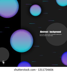 Abstract modern background with textured circles. Eps10 Vector illustration