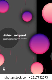 Abstract modern background with textured circles. Eps10 Vector illustration