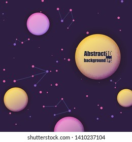 Abstract modern background with textured circles. Eps10 Vector illustration