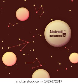 Abstract modern background with textured circles. Eps10 Vector illustration