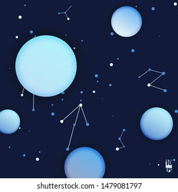 Abstract modern background with textured circles. Eps10 Vector illustration