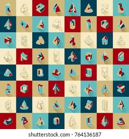 Abstract modern background. Trendy  style with geometric forms and shapes