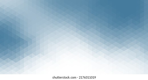 Abstrakter, moderner Hintergrund mit Low-Poly-Mosaik und blauer Farbverlauf-Farbe