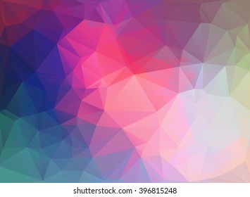Abstract modern background with triangles in bright colors. Can be used for backgrounds brochures, infographics and design products. Transparent background. Vector illustration