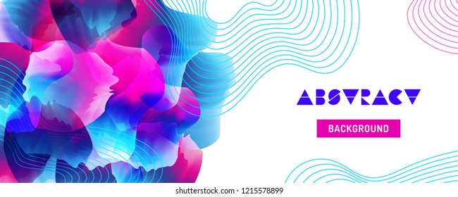 Abstract  modern background with various shapes in color. Art template. Vector design illustration. Used for covers, flyers, banners, posters, placards, presentations, books and other printed and web 