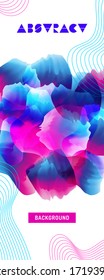 Abstract  modern background with various shapes in color. Art template. Vector design illustration. Used for covers, flyers, banners, posters, placards, presentations, books and other printed and web 