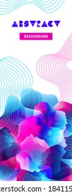 Resumen del fondo moderno con varias formas de color. Plantilla de arte. Ilustración de diseño de vectores. Utilizado para portadas, volantes, pancartas, carteles, pancartas, presentaciones, libros y otros impresos y en la web 