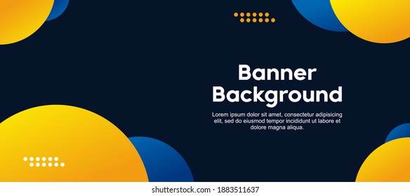 Resumen de los antecedentes modernos. Resumen de fondo azul y amarillo vectorial, diseño de textura brillante, afiche, banner y fondo. Ilustración vectorial.